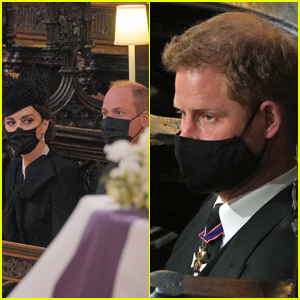 Prince William & Prince Harry Sat On Opposite Sides of the Chapel at Prince Philip's Funeral (Inside Photos)