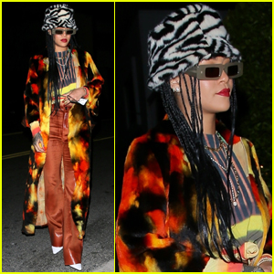 Rihanna Wears a Very Bold Outfit for Dinner in Santa Monica!
