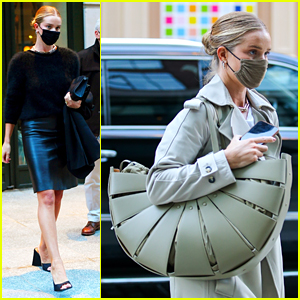 Rosie Huntington-Whiteley Carries A Huge Purse in NYC