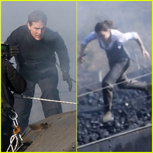 Tom Cruise & Hayley Atwell Film Intense Action Scenes on Top of a Moving Train for 'Mission: Impossible 7'!