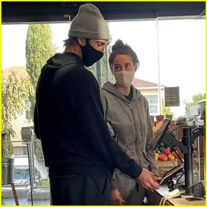 Shailene Woodley & Aaron Rodgers Pick Up Food-to-Go in Santa Monica