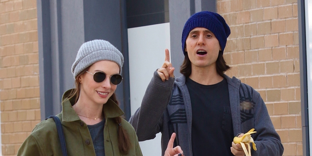 Jared Leto Snacks on a Banana While Filming New Apple TV+ Series