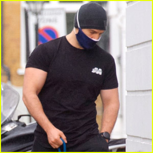 Henry Cavill Shows Off Massive Biceps Taking Dog Kal for a Walk