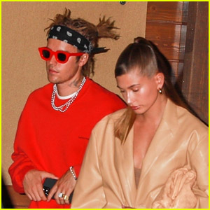 Justin Bieber Shows Off New Hairstyle at Dinner with Hailey