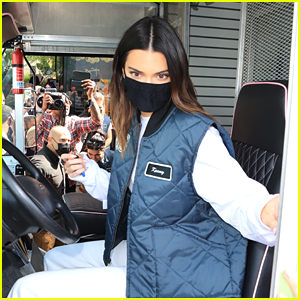 Kendall Jenner Drives A Delivery Truck To Promote Her New Tequila Brand 818