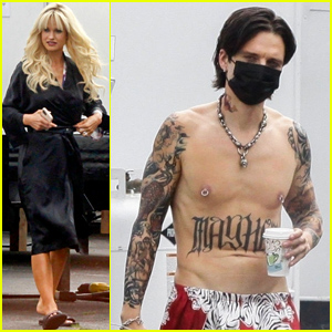 Sebastian Stan's Shirtless Torso Is Tattooed to Look Identical to Tommy Lee's Body!