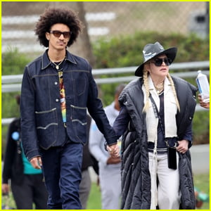 Madonna & Boyfriend Ahlamalik Williams Support Her Son David at His Soccer Game in LA