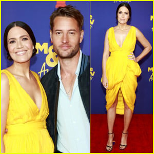 Mandy Moore Goes Bright & Colorful at MTV Movie & TV Awards 2021 with Justin Hartley!