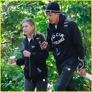 Ellen Pompeo & Husband Chris Ivery Get In Some Exercise on Morning Hike
