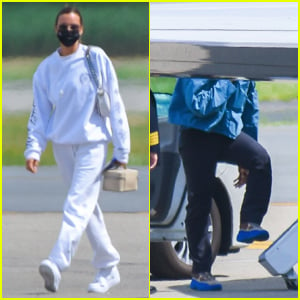 Irina Shayk & Kanye West Arrive Back in NYC After Romantic Getaway in France