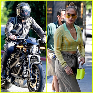 Jennifer Lopez Spotted Back in L.A., Ben Affleck Seen Leaving Her House on Motorcycle