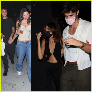 Kaia Gerber Jacob Elordi More Attend Star Studded Birthday Bash In West Hollywood Dua Lipa Emma Chamberlain Jacob Elordi Kaia Gerber Olivia Rodrigo Just Jared