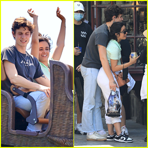 Shawn Mendes & Camila Cabello Couple Up For A Fun Day At Universal Studios