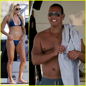 Alex Rodriguez Continues Vacation with Melanie Collins, Spotted Going Shirtless in Ibiza