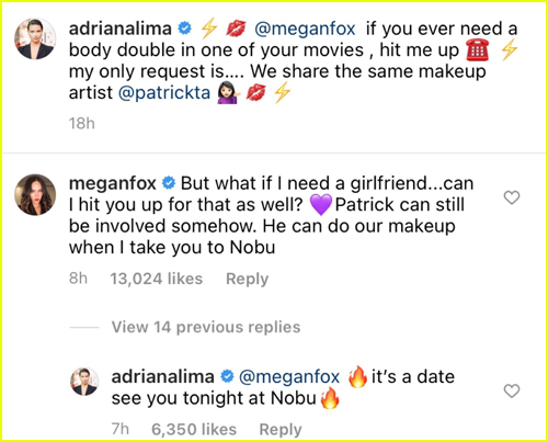 Adriana & Megan flirting