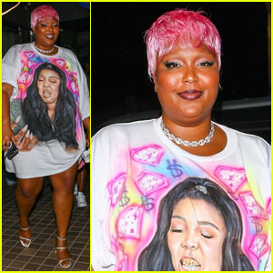 Lizzo Steps Out For Karaoke With Friends in a Dress With Her Face on It