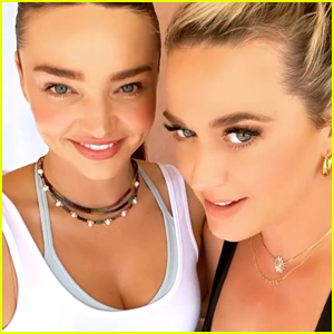 Katy Perry Shares Cute Video With Miranda Kerr at Her Kora Organics at Yoga Event