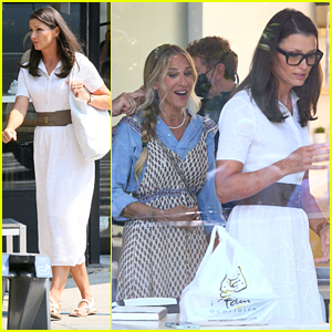 Sarah Jessica Parker Films With Bridget Moynahan on 'And Just Like That' in NYC