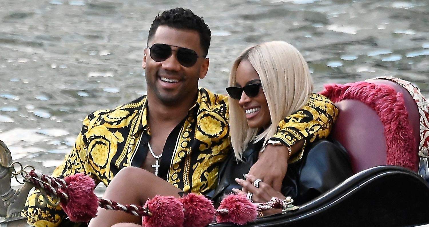 Ciara & Russell Wilson Keep Close on Romantic Gondola Ride in Venice