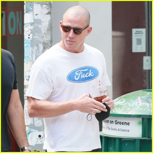 Channing Tatum Grabs an Iced Coffee During a Day Out in NYC