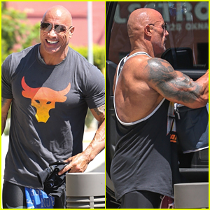 Dwayne Johnson Shows Off Insane Back Muscles After Leaving Gym Session