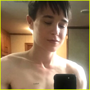 Elliot Page Shares New Shirtless Selfie to Kick Off the Weekend: 