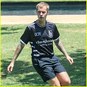 Justin Bieber Kicks Off His Weekend with Soccer Saturday - New Photos!