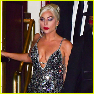 Lady Gaga Shimmers in a Custom Gown While Leaving Her Final Show with Tony Bennett