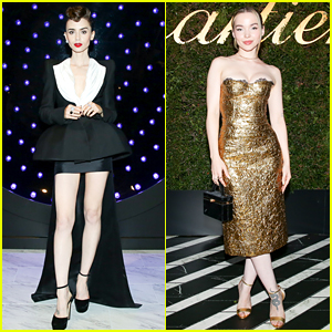 Lily Collins, Dove Cameron, & More Glam Up for Cartier Event