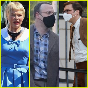 Michelle Williams, Paul Dano & Seth Rogen Arrive on the Set of Steven Spielberg's 'The Fabelmans'