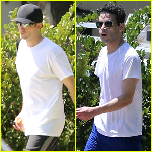 Longtime Friends Robert Pattinson & Rami Malek Spotted at a Tennis Lesson Together!
