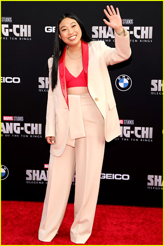 Awkwafina at the premiere of Shang-Chi and the Legend of the Ten Rings