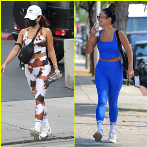 Vanessa Hudgens Wears Two Cute Looks For Workouts In LA