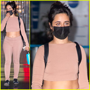 Camila Cabello Keeps It Casual Arriving in NYC For More 'Cinderella' Promo