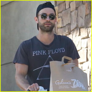 Chace Crawford Sports Pink Floyd T-Shirt While Grocery Shopping