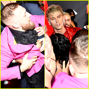 Machine Gun Kelly & Conor McGregor Had Very Different Reactions to Being Asked About the VMAs Carpet Scuffle