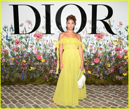 Leyna Bloom at the Miss Dior Millefiori Garden Pop-Up Preview and Dinner