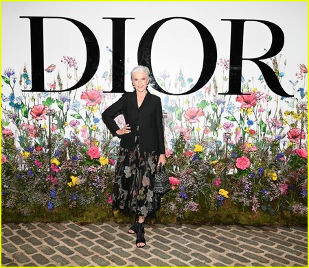 Maye Musk at the Miss Dior Millefiori Garden Pop-Up Preview and Dinner