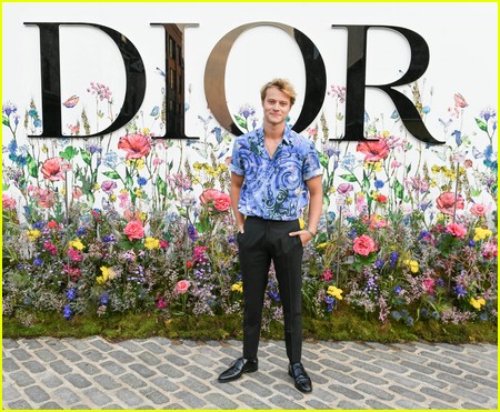 Rudy Pankow at the Miss Dior Millefiori Garden Pop-Up Preview and Dinner