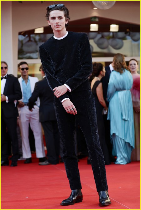 Timothee Chalamet at the Dune premiere in Venice