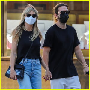 Heidi Klum & Husband Tom Kaulitz Hold Hands While Shopping in Beverly Hills