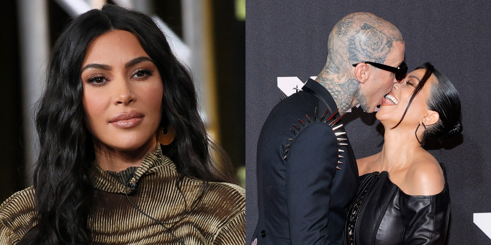 Kim Kardashian Defends Kourtney Kardashian & Travis Barker’s PDA Kim