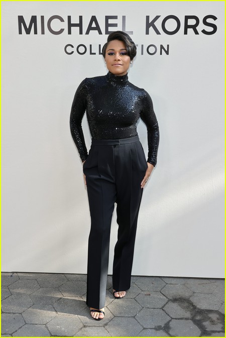 Ariana DeBose at the Michael Kors fashion show during NYFW 2021