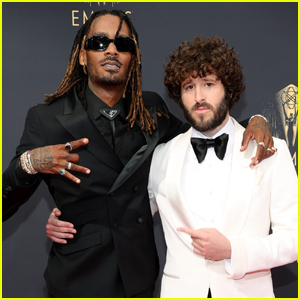 Lil Dicky & GaTa Buddy Up on the Red Carpet at Emmy Awards 2021