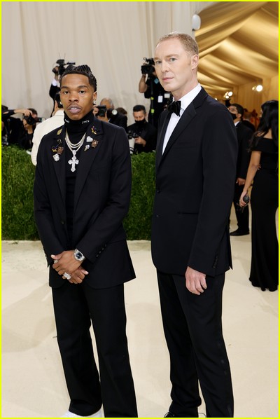 Lil Baby and Stuart Vevers on the Met Gala 2021 Red Carpet