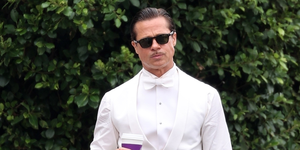 Brad Pitt Wears a Tux on the Set of ‘Babylon’ See the Photos