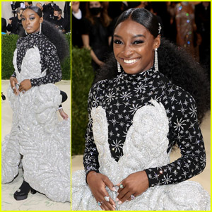 Simone Biles Steps Out in 88 Pound Dress for Met Gala 2021