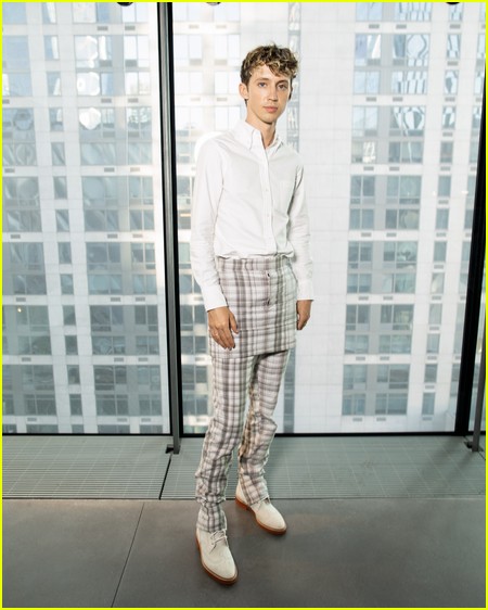 Troye Sivan at the Thom Browne NYFW Show