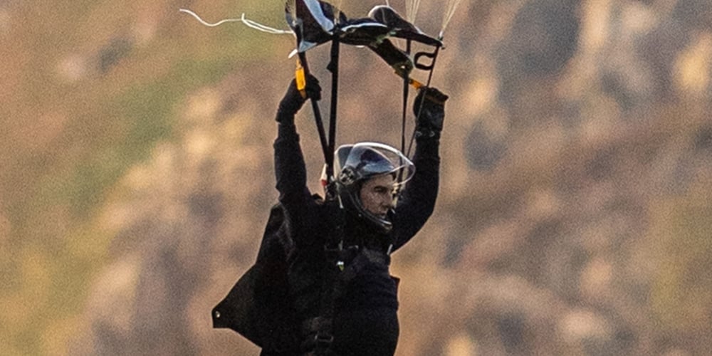 Tom Cruise Parachutes From a Helicopter While Filming Insane ‘Mission