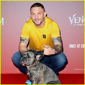 Tom Hardy Brings His Dog Blue To 'Venom: Let There Be Carnage' Fan Event in London